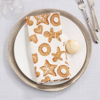 1201 - Gingerbread Cotton 20" Dinner Napkin