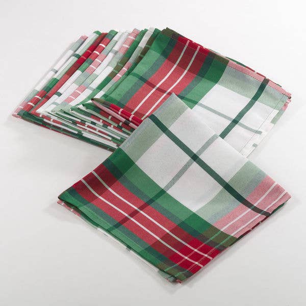 5002 - Classic Plaid Holiday 20" Cloth Napkin