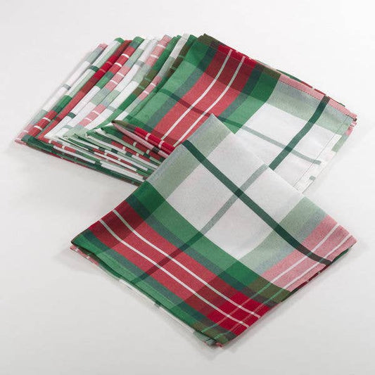 5002 - Classic Plaid Holiday 20" Cloth Napkin