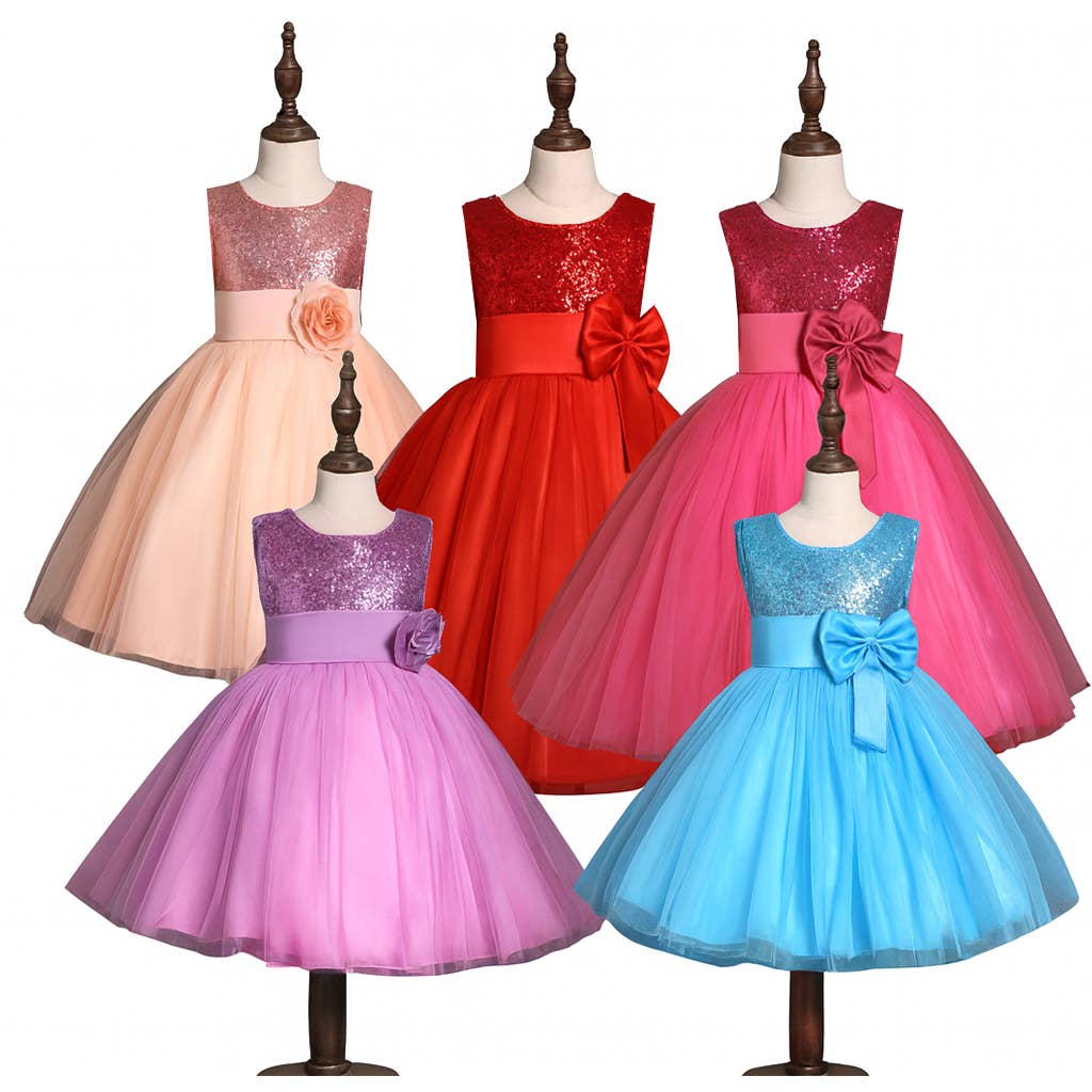 Lovely Sequin Flower Girl Dress