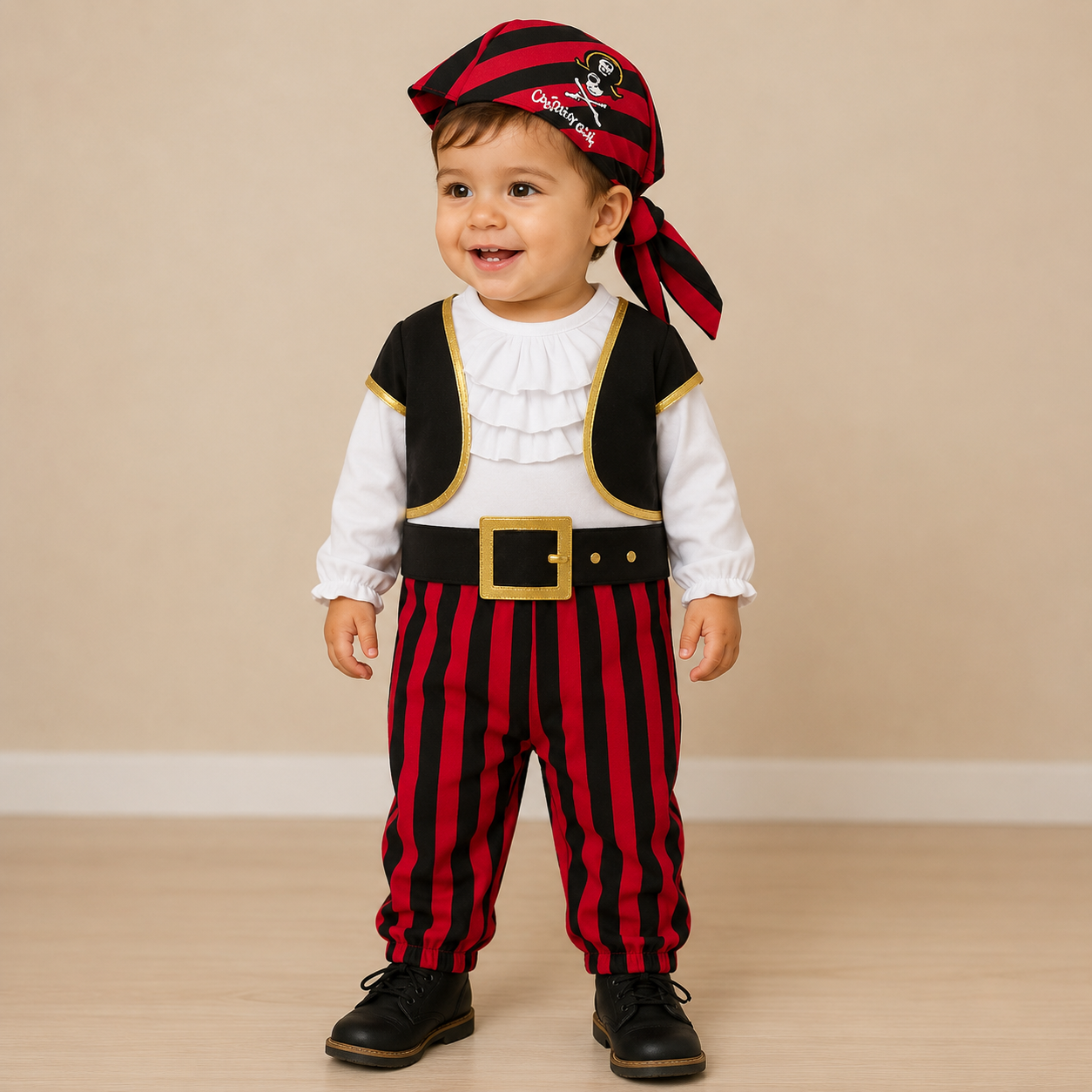 Cap'N Stinker Pirate Little Boy 4-Piece Costume Set
