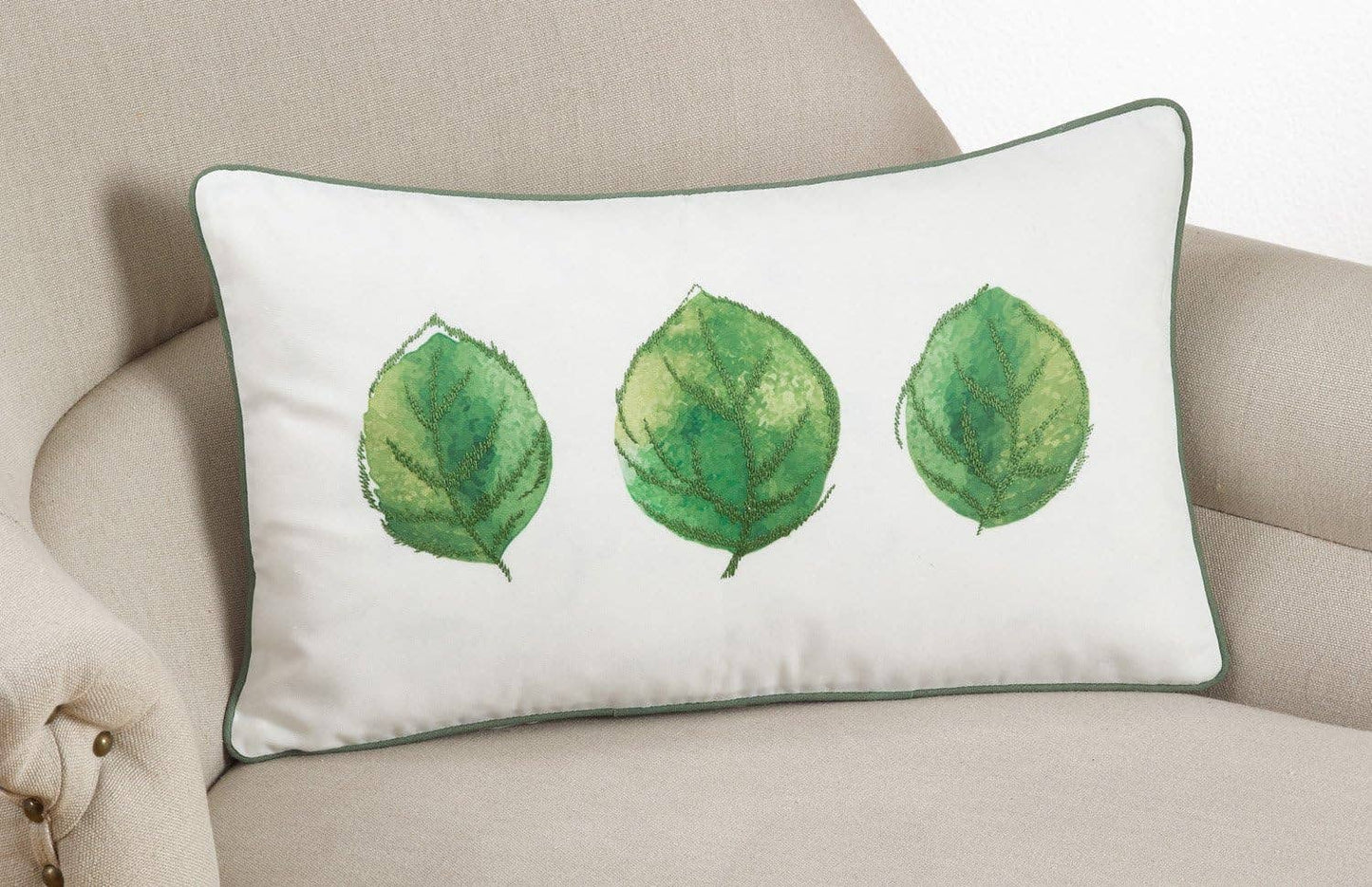 172 - Leaf Design 12"X20" Throw Pillow