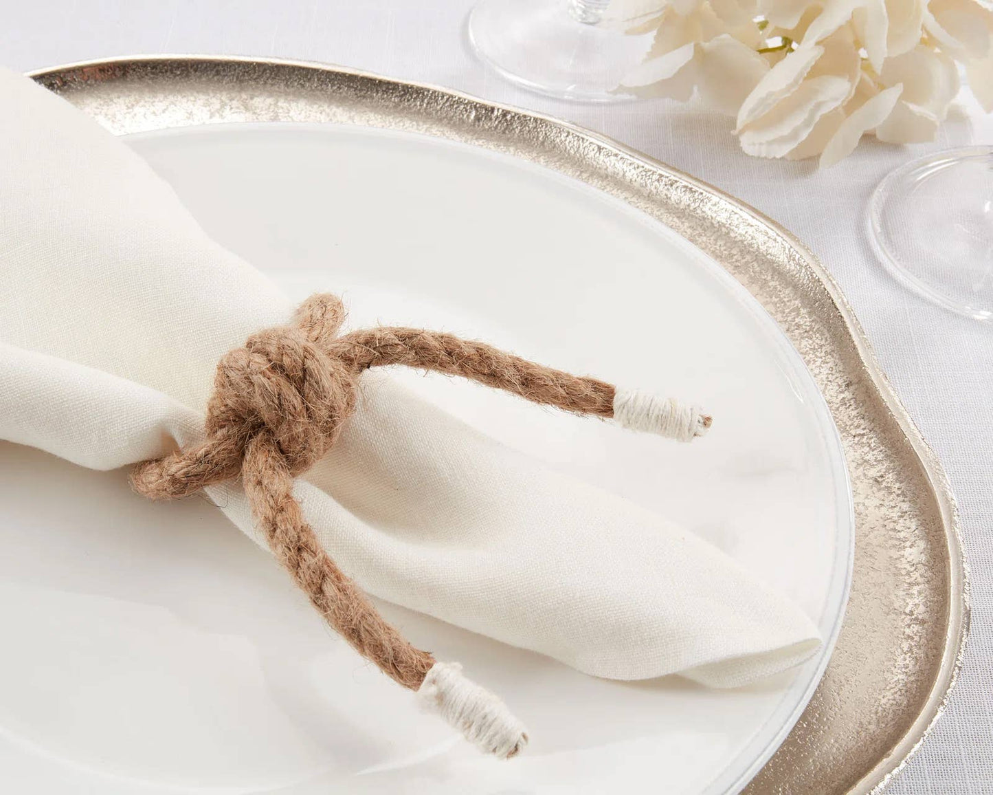 NR801 - Natural Knotted Rope Napkin Ring