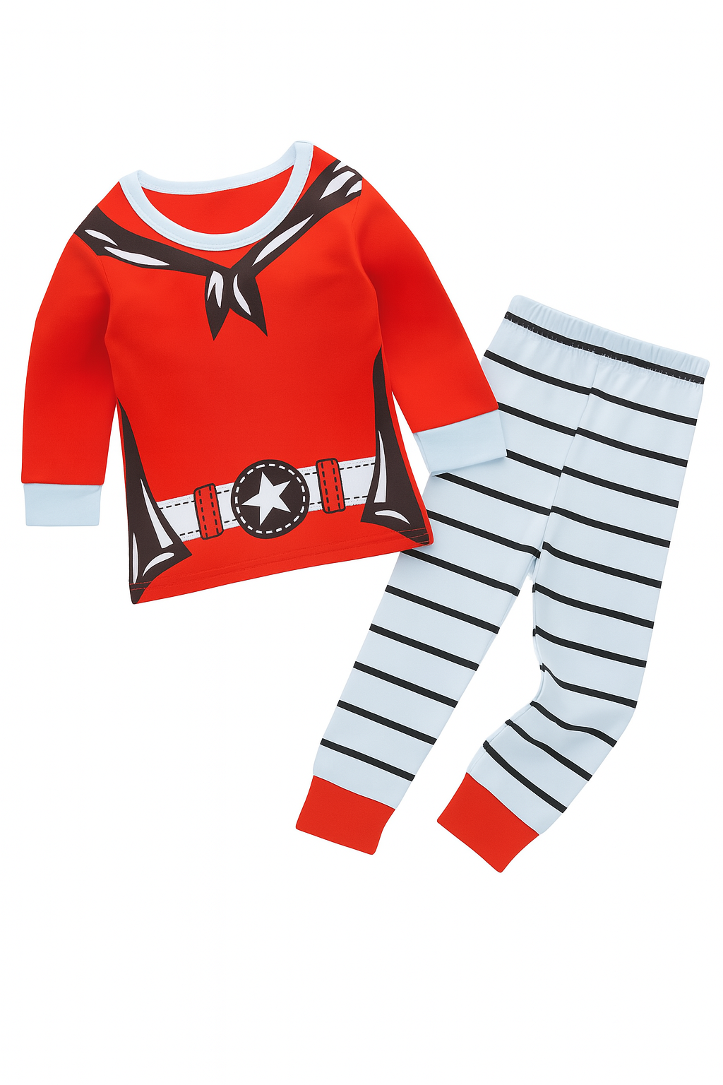 Red Multi Toddler Boy Clothes Set
