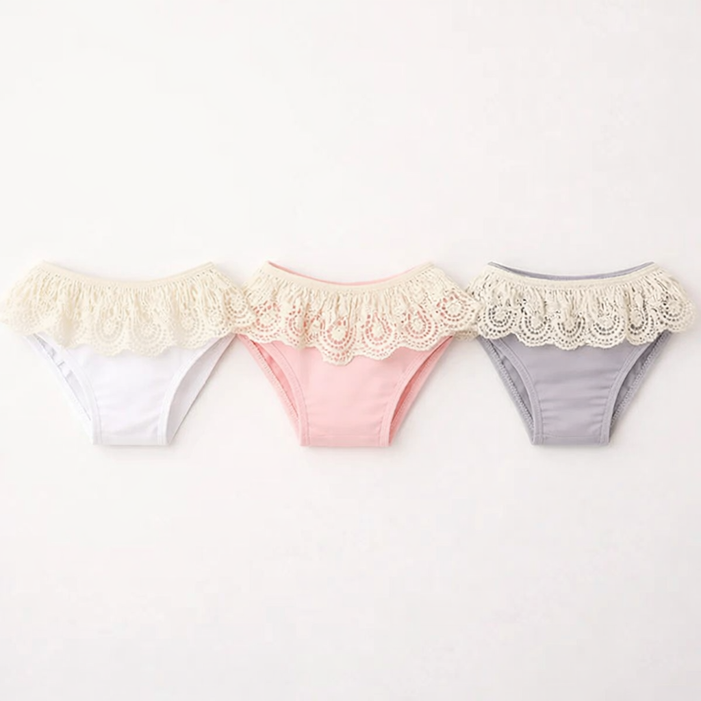 Crochet Cotton Lace Fringed Baby Bloomers