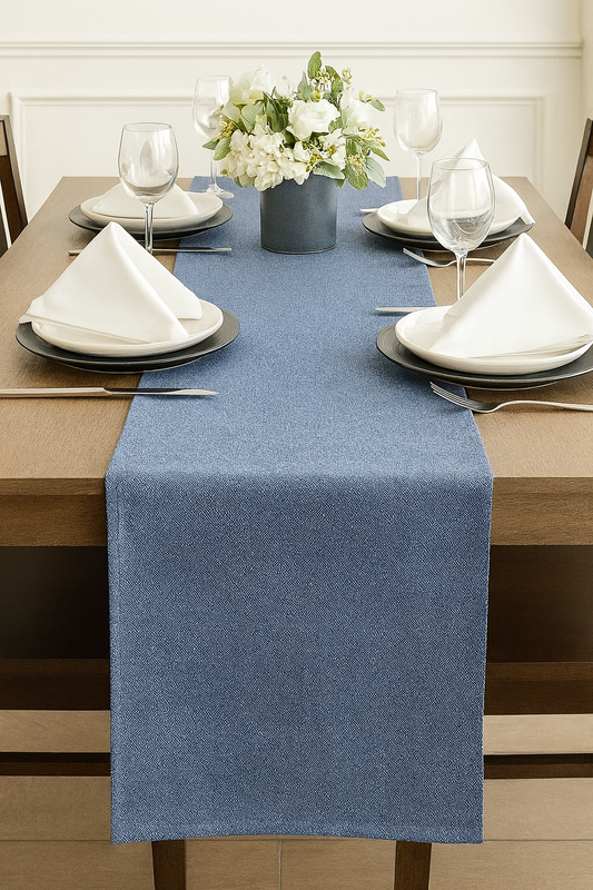 TBL0066 - Indigo Everyday Design Table Runner