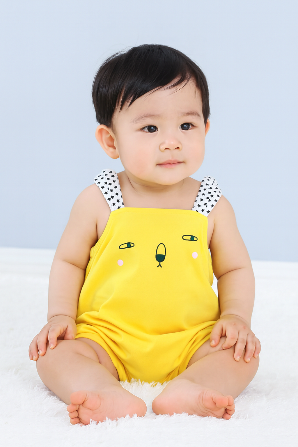 Yellow Cute Animal Baby Jumpsuit