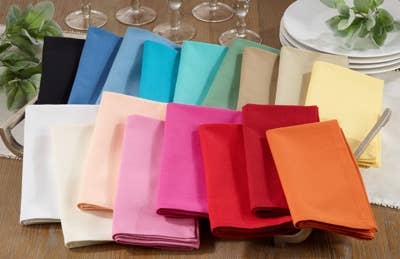 222 - Essential Solid Cotton 20" Dinner Napkin
