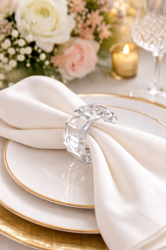 Crystal Glass Napkin Ring