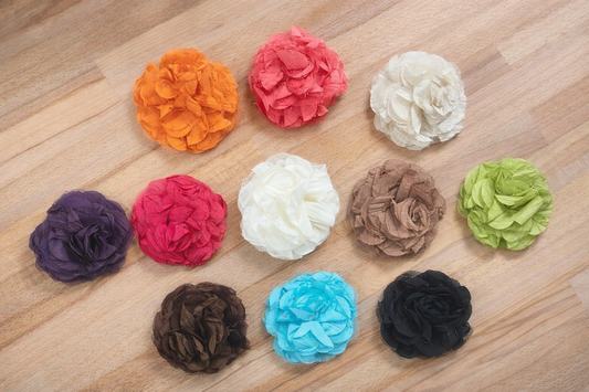 3.5" Tulle Flower Hair Clip