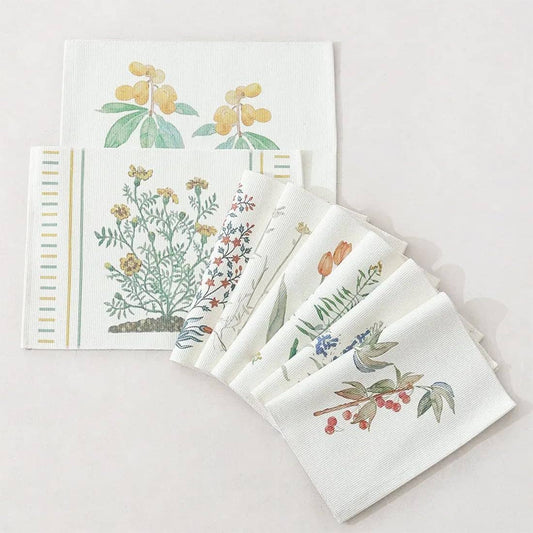 PM0029 - Garden Flower Cotton Blend Woven Placemat