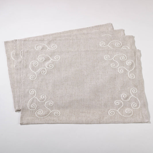 001 - Swirl Embroidered 14"X20" Placemat