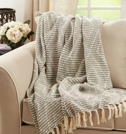 TH015 - Black Diamond Woven 50x60 Throw Blanket