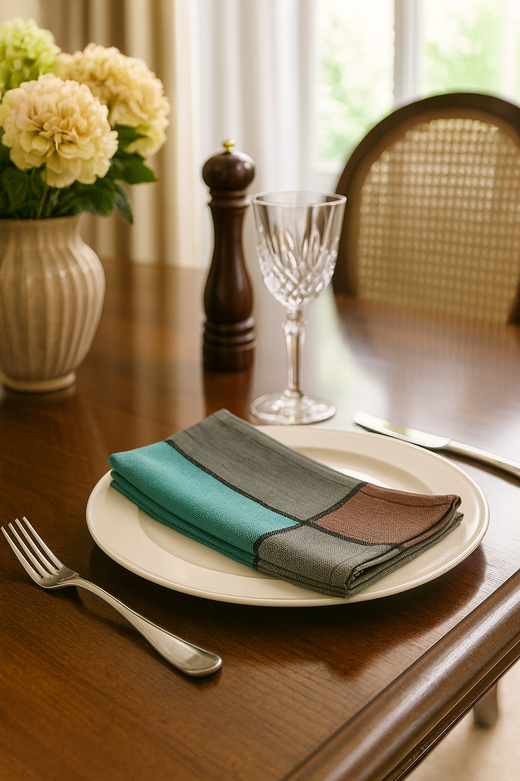 5801 - Sea Green Provencal 20" Cloth Dinner Napkin