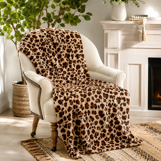 Cheetah Warm Cozy Throw Blanket - 50"x60"