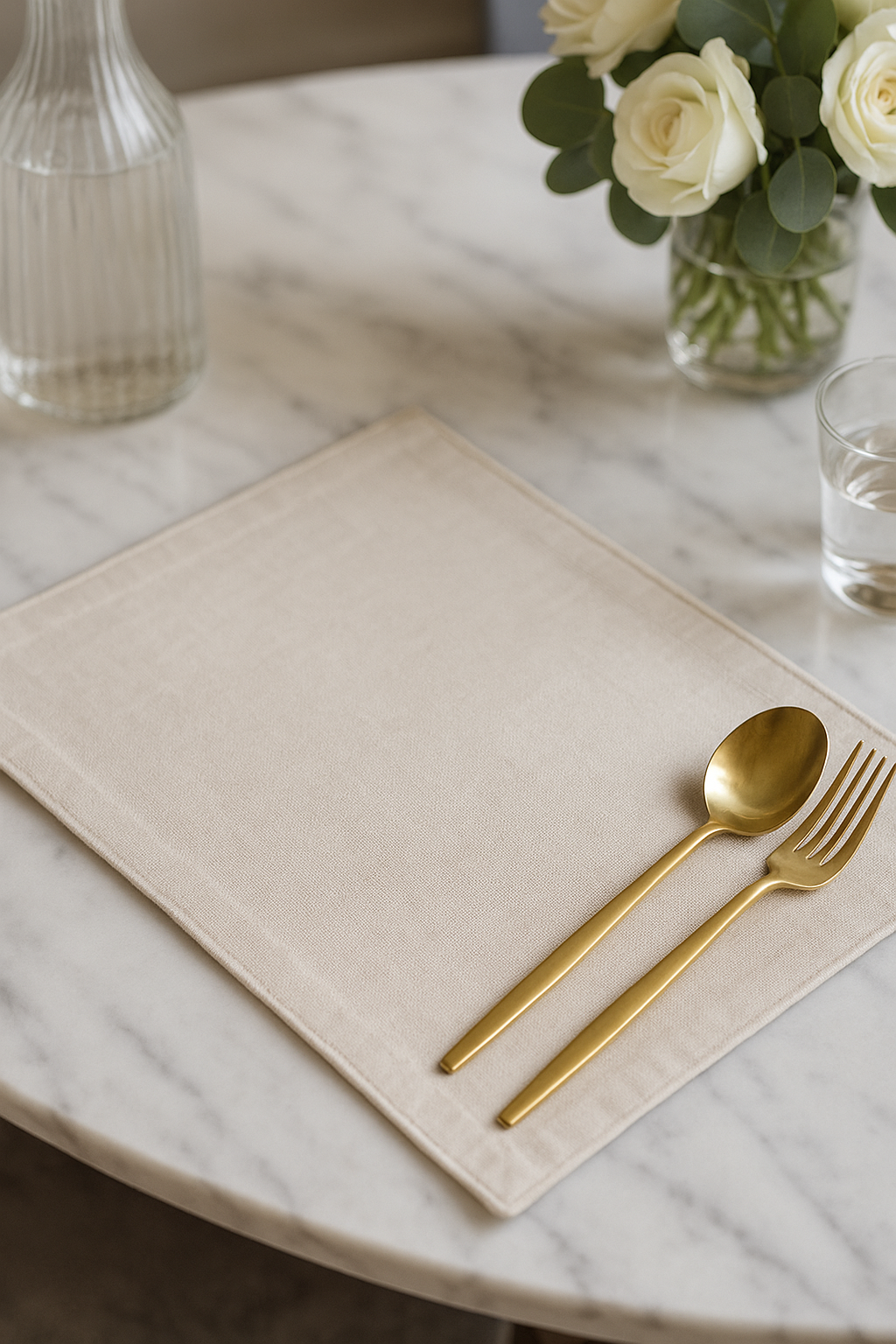 PM0002 - Ecru Classic Woven 12"X18" Placemat