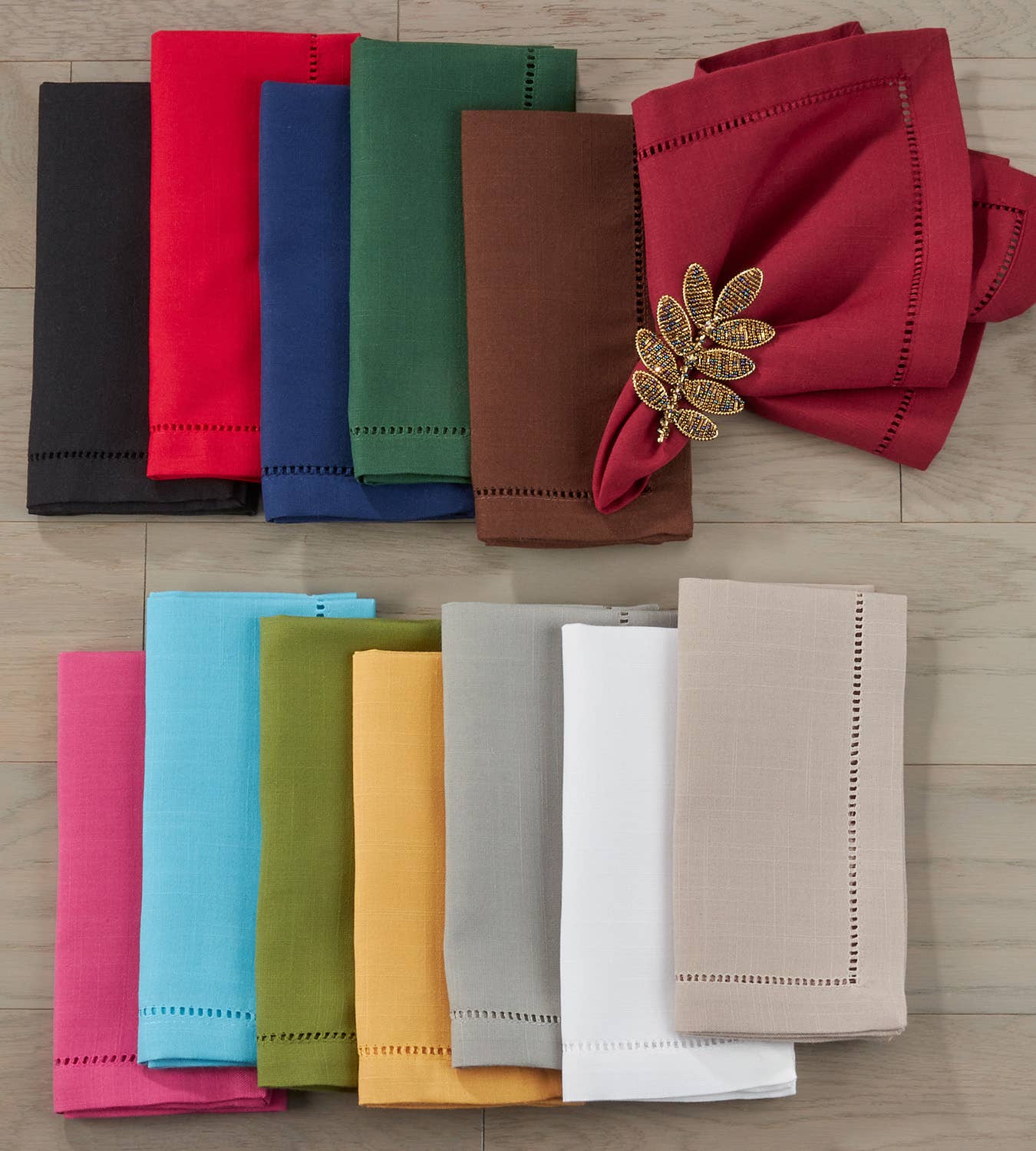 6306 - Hemstitch Border 18-Inch Dinner Napkin