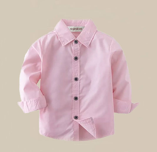 Pink Cotton Button-Down Shirt – Baby & Toddler