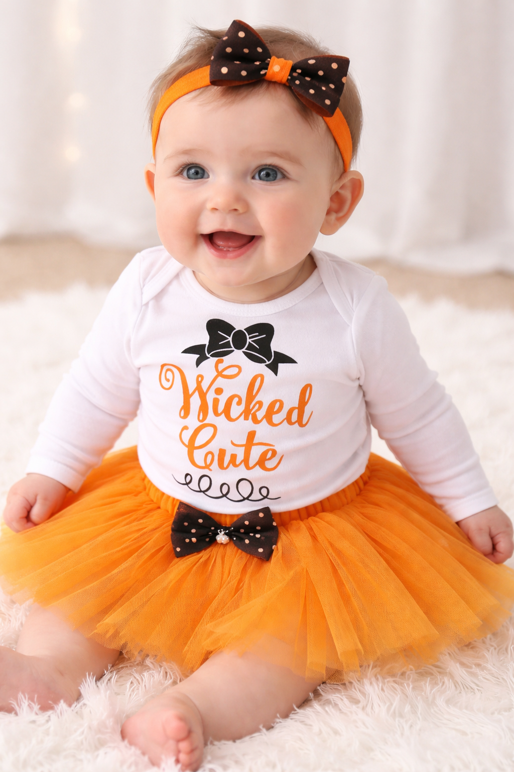 Wicked Cute 2-Piece Baby Girl Halloween Outfit