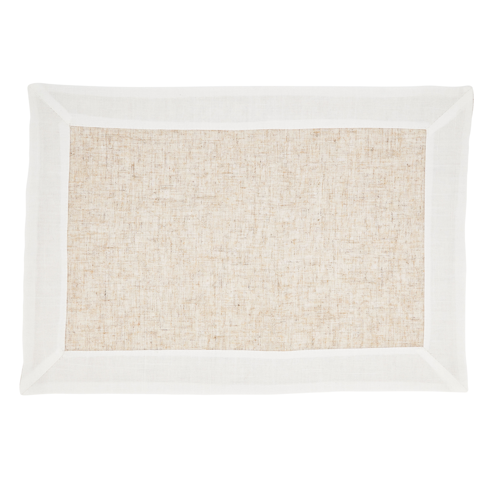 3312 - Natural-White Two Tone 14"X20" Placemat