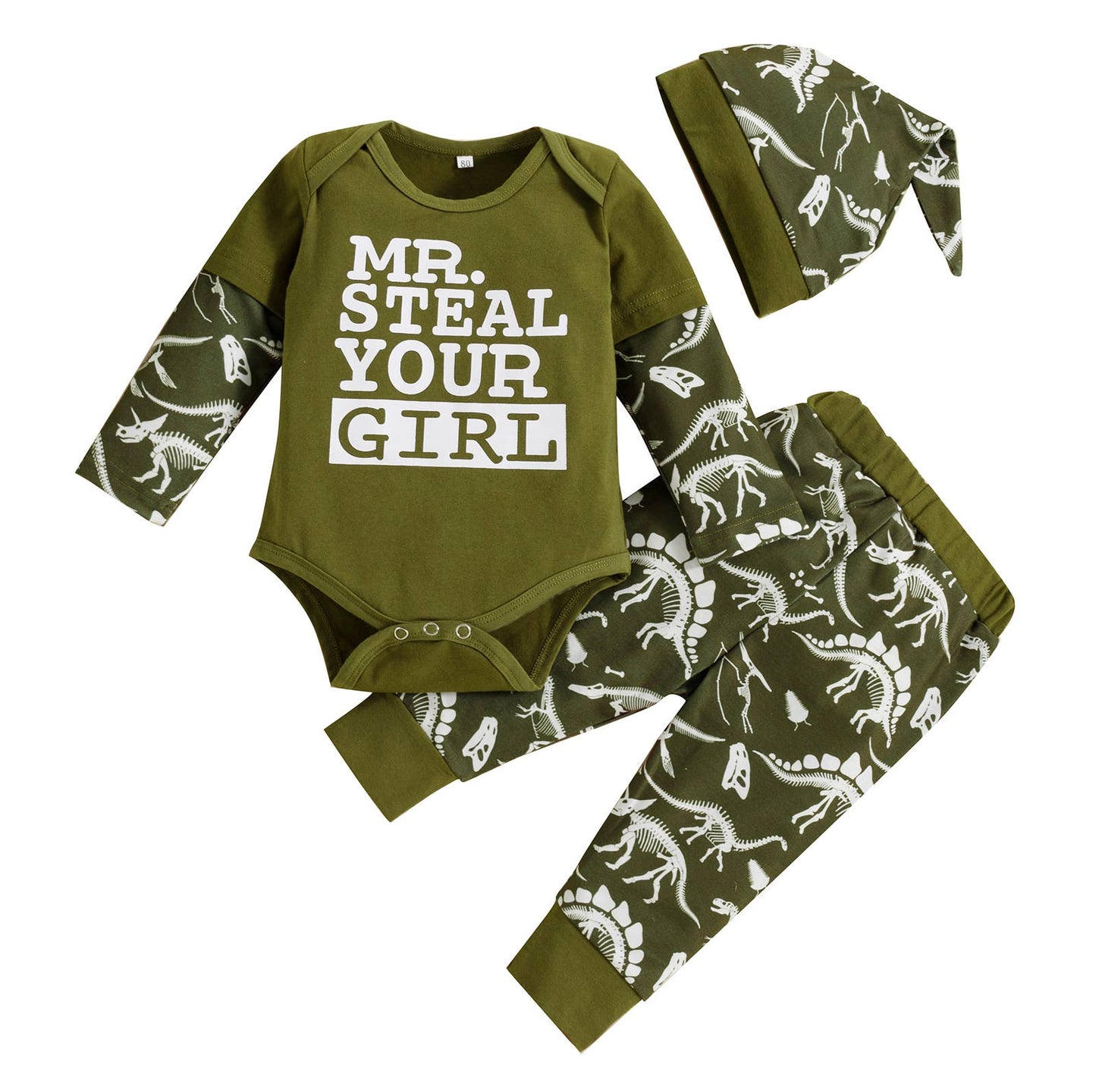 Mr. Steal Your Little Girl 3pcs Baby Outfit