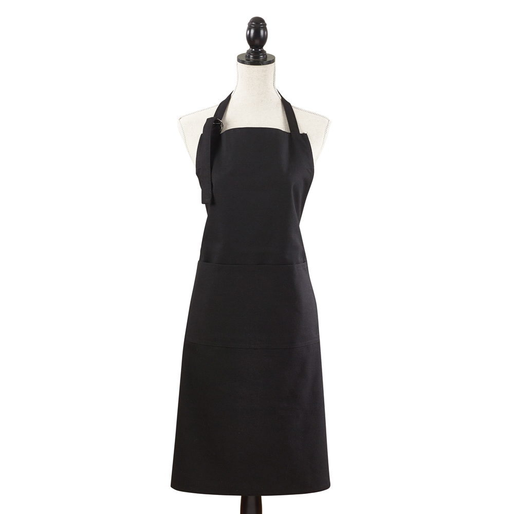 2443 - Black Cuisine Denim Cotton Full-Sized Apron