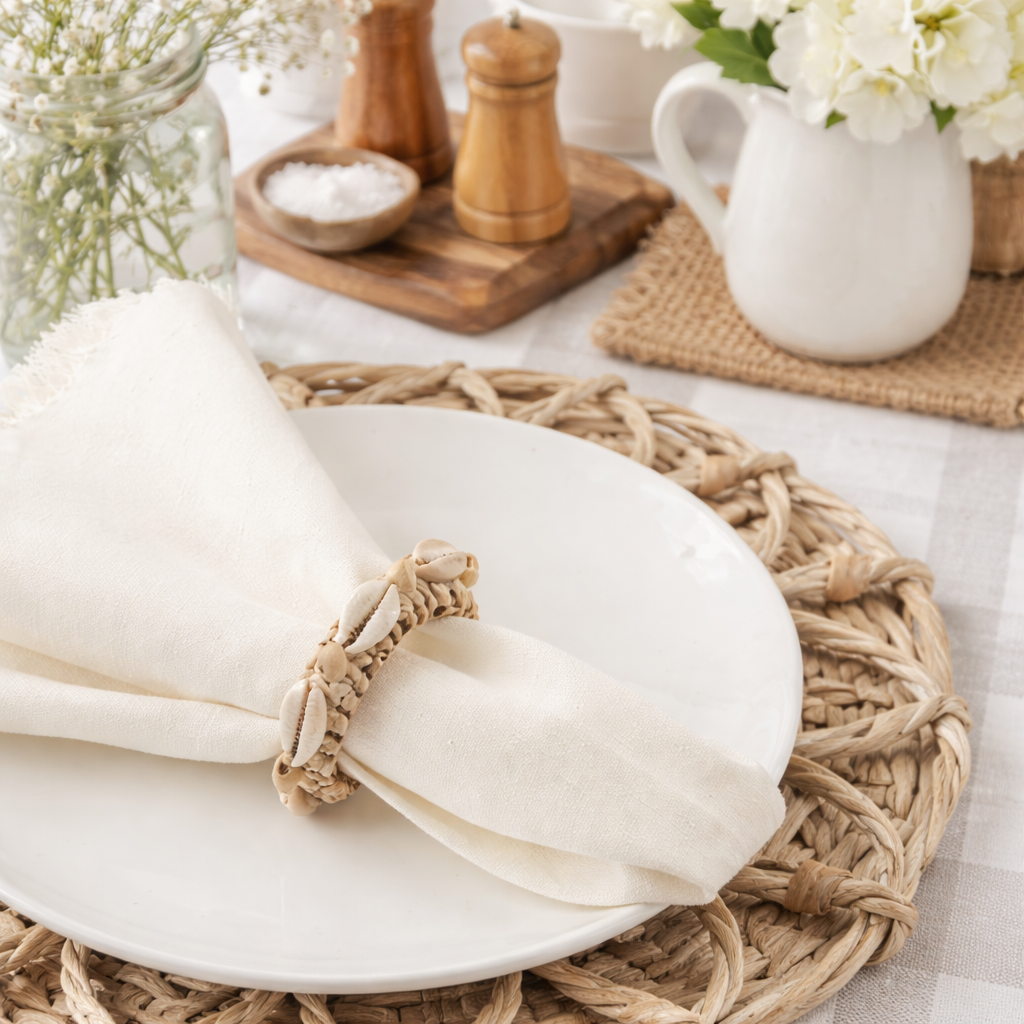 Natural Sea Shell Napkin Ring