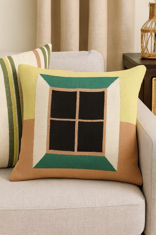 PLW0150 - Window Knit 18" Throw Pillow