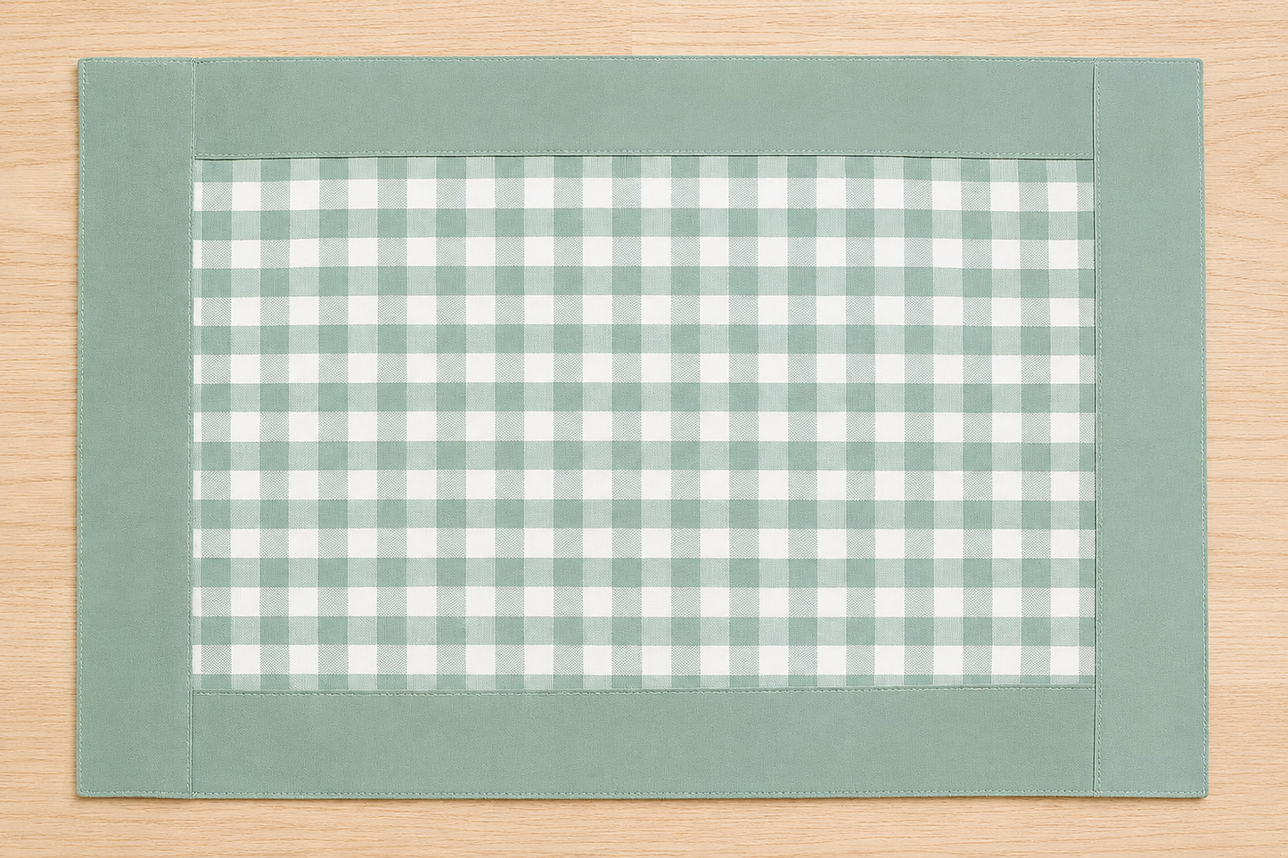 Sage Reversible Buffalo Plaid Placemat - 14"X20"