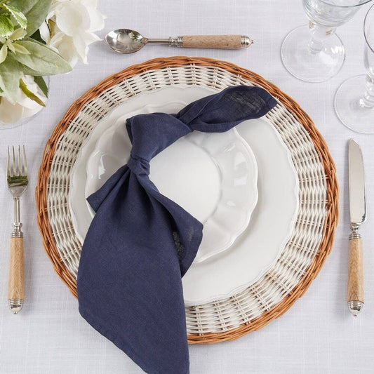 1423 - Midnight Blue Pure Linen 20" Dinner Napkin
