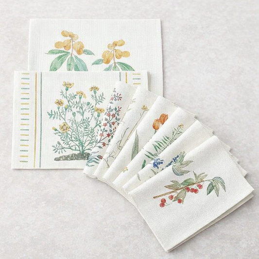 Garden Flower Cotton Blend Woven Placemat