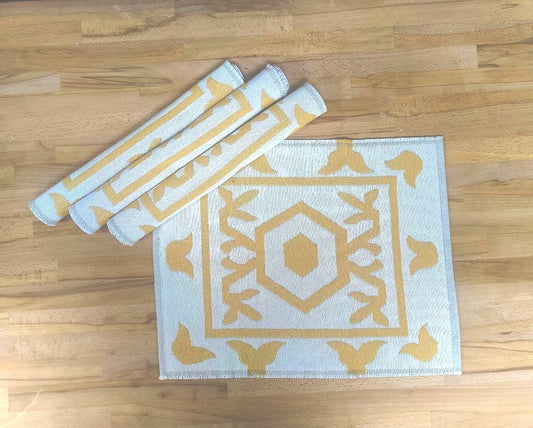 PM0025 - Abstract Geo Design Reversible Woven Placemat