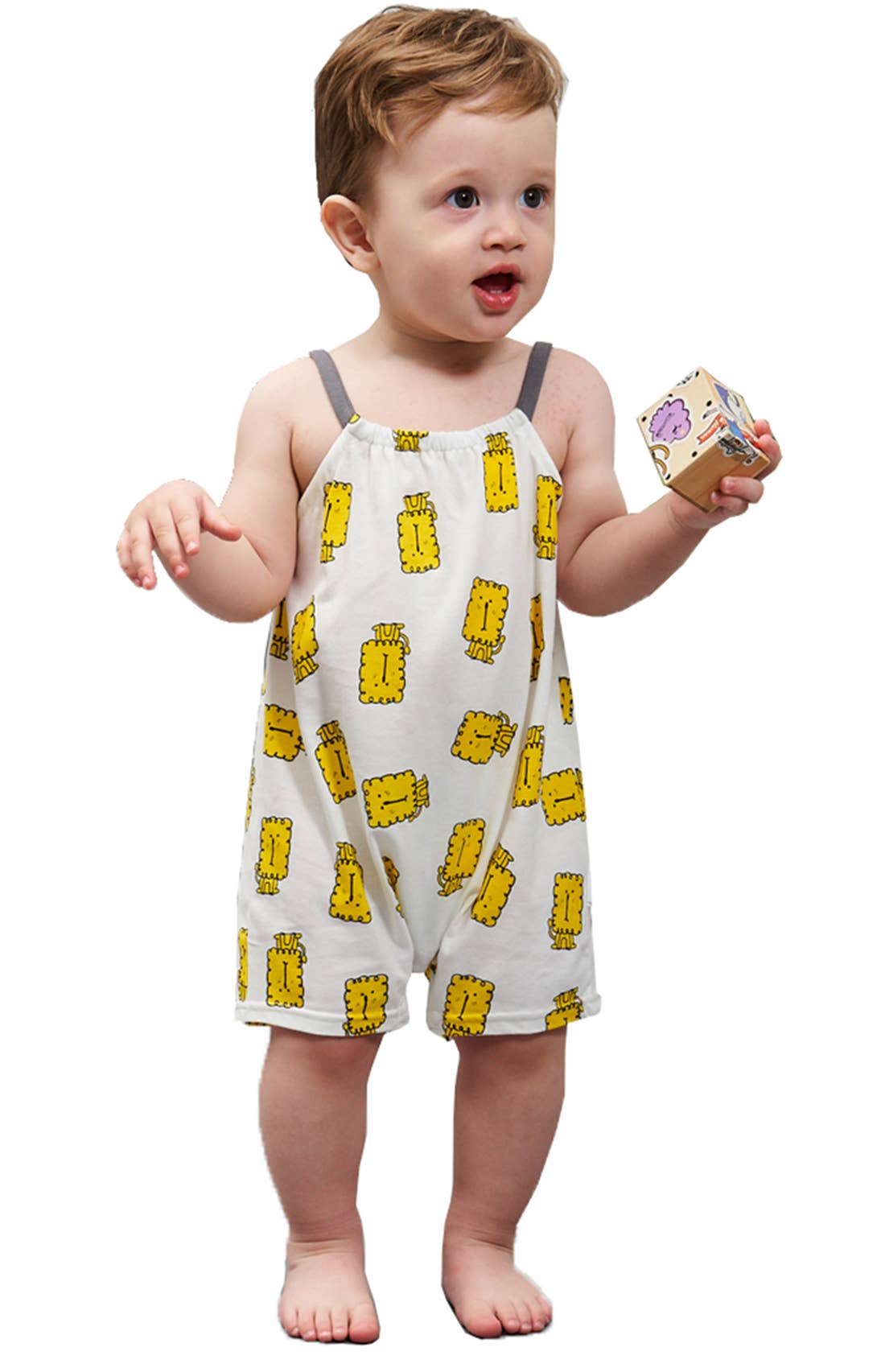 Cute Anime Tiger Print Baby Jumpsuit