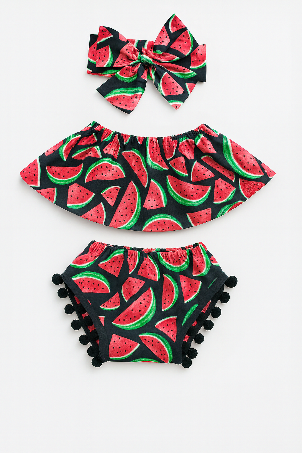 Watermelon 3-Piece Baby Girl Outfit