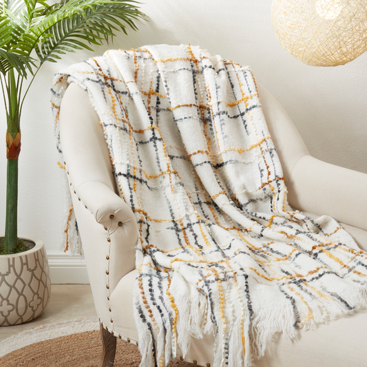 TH393 - Crosshatch 50x60 Inch Throw Blanket