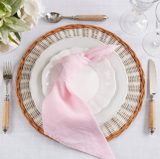 1423 - Pink Pure Linen 20" Dinner Napkin