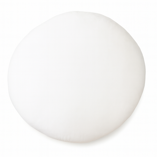 Polyfill Round White Fluffy Pillow Insert