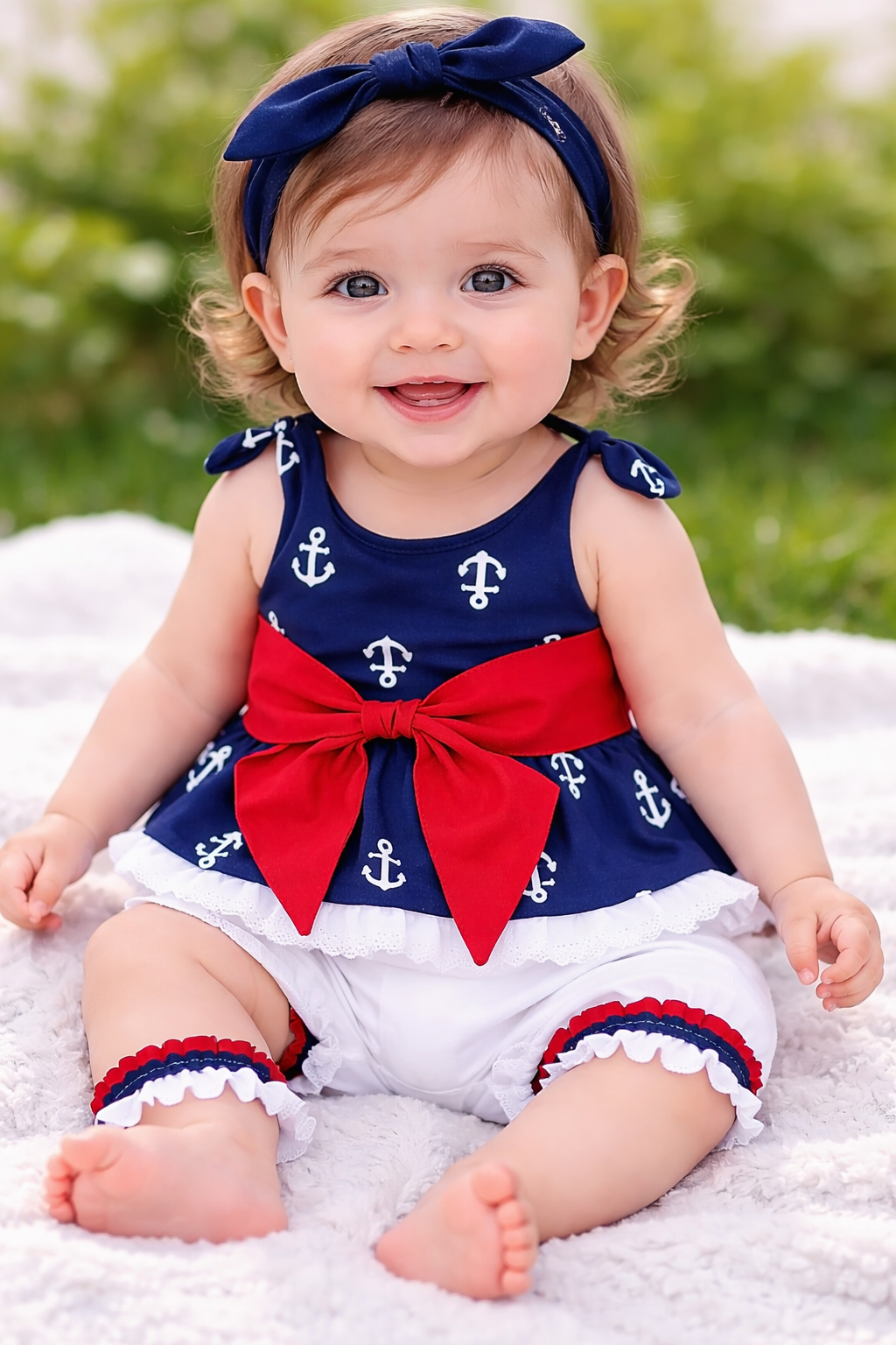 Sailor Anchor Baby 2-Piece Clothing Set