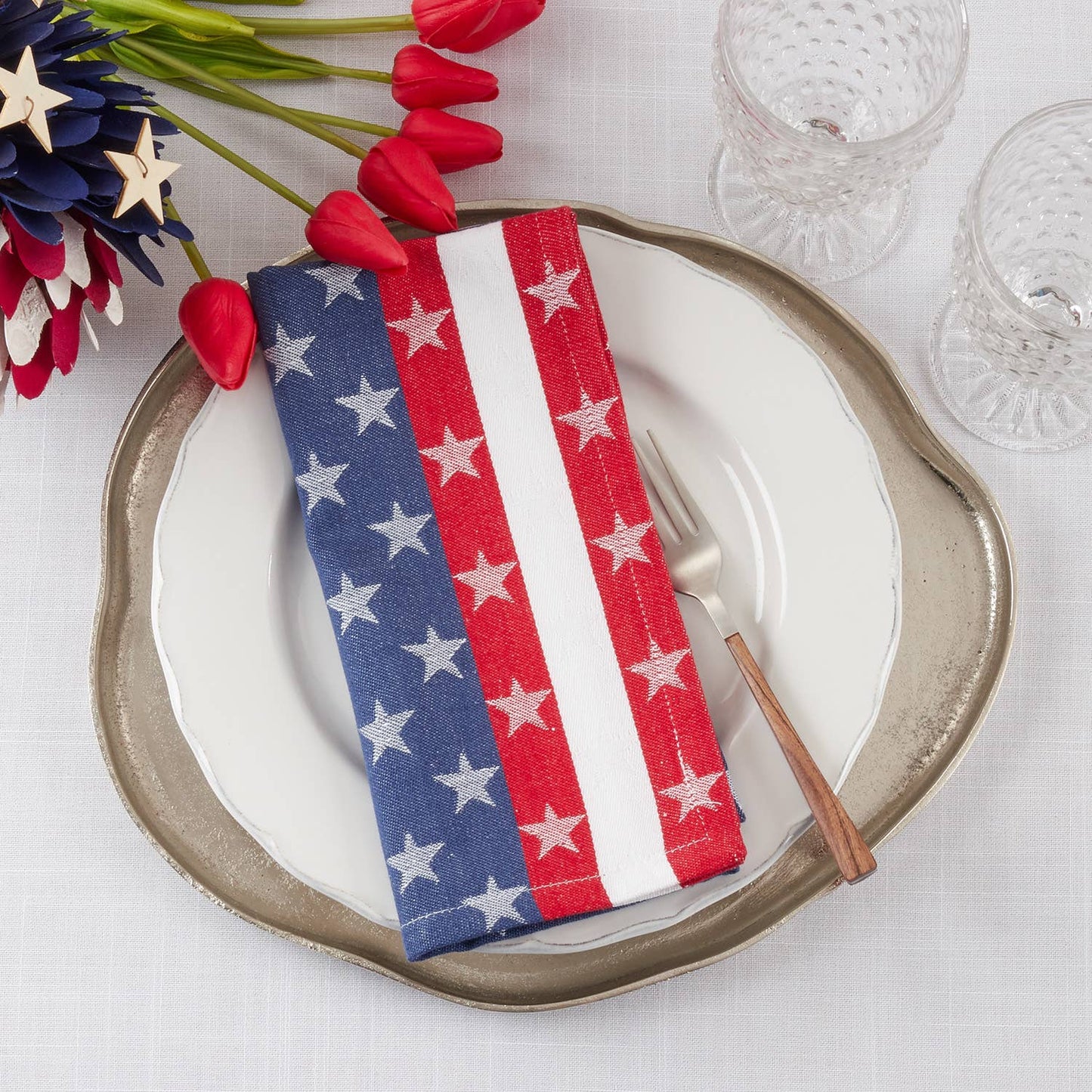 2022 - Americana Festive 20"X20" Cotton Napkin