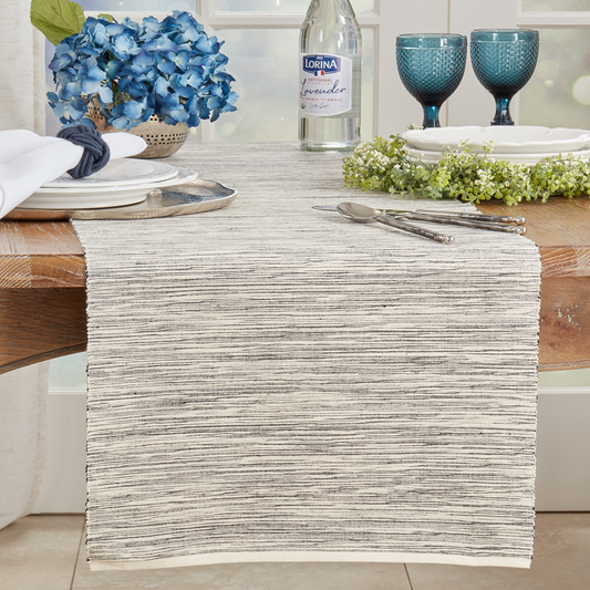 387 - Natural Classic Design Cotton Table Runner