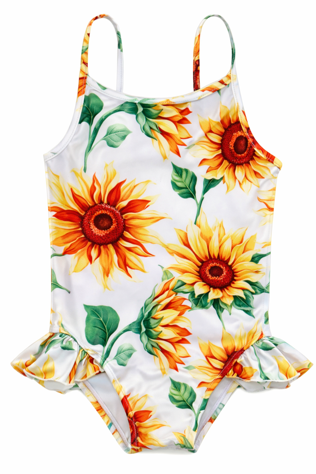 Sunflower One-Piece Baby Swimsuit