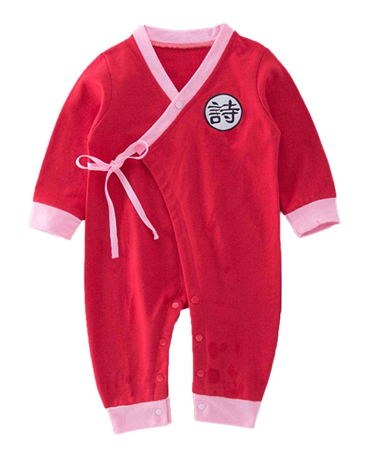 Red Chinese Style Traditional Baby Romper
