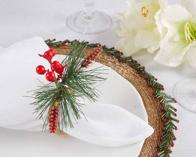 NR880 - Red Berry Napkin Ring