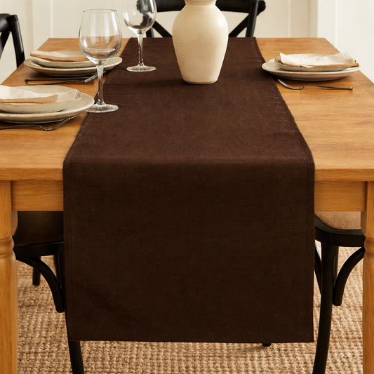 Chocolate Everyday Design Table Runner