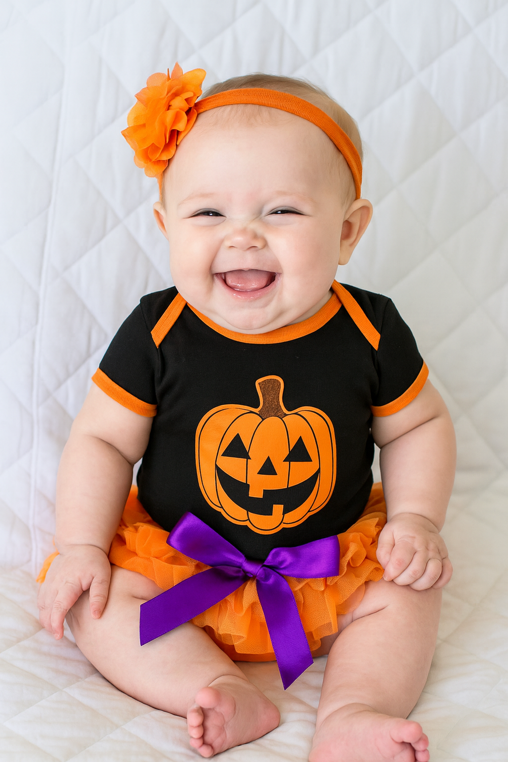 Spooky Pumpkin 3-Piece Baby Costume Set
