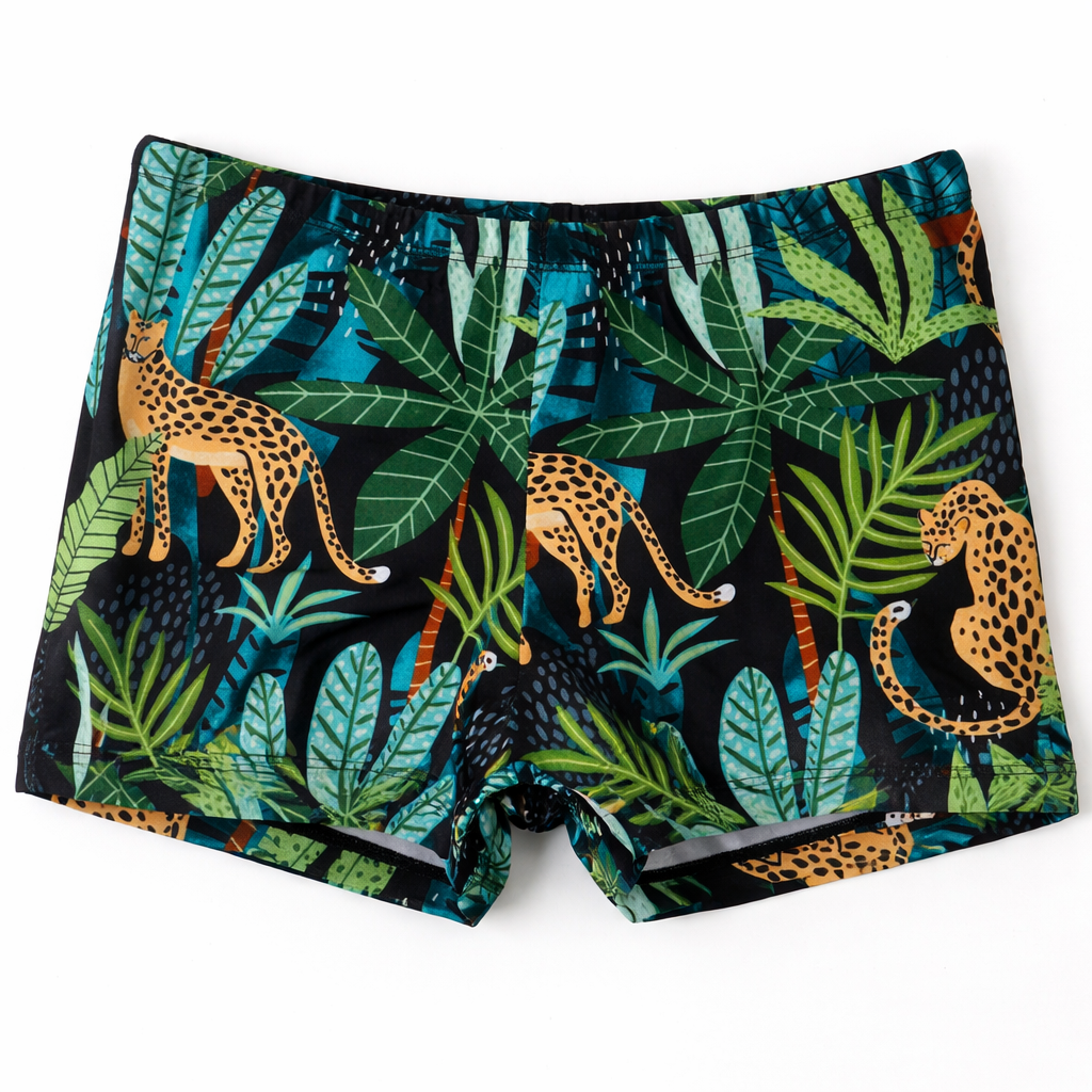 Jungle Cheetah Toddler Boy Swim Trunk