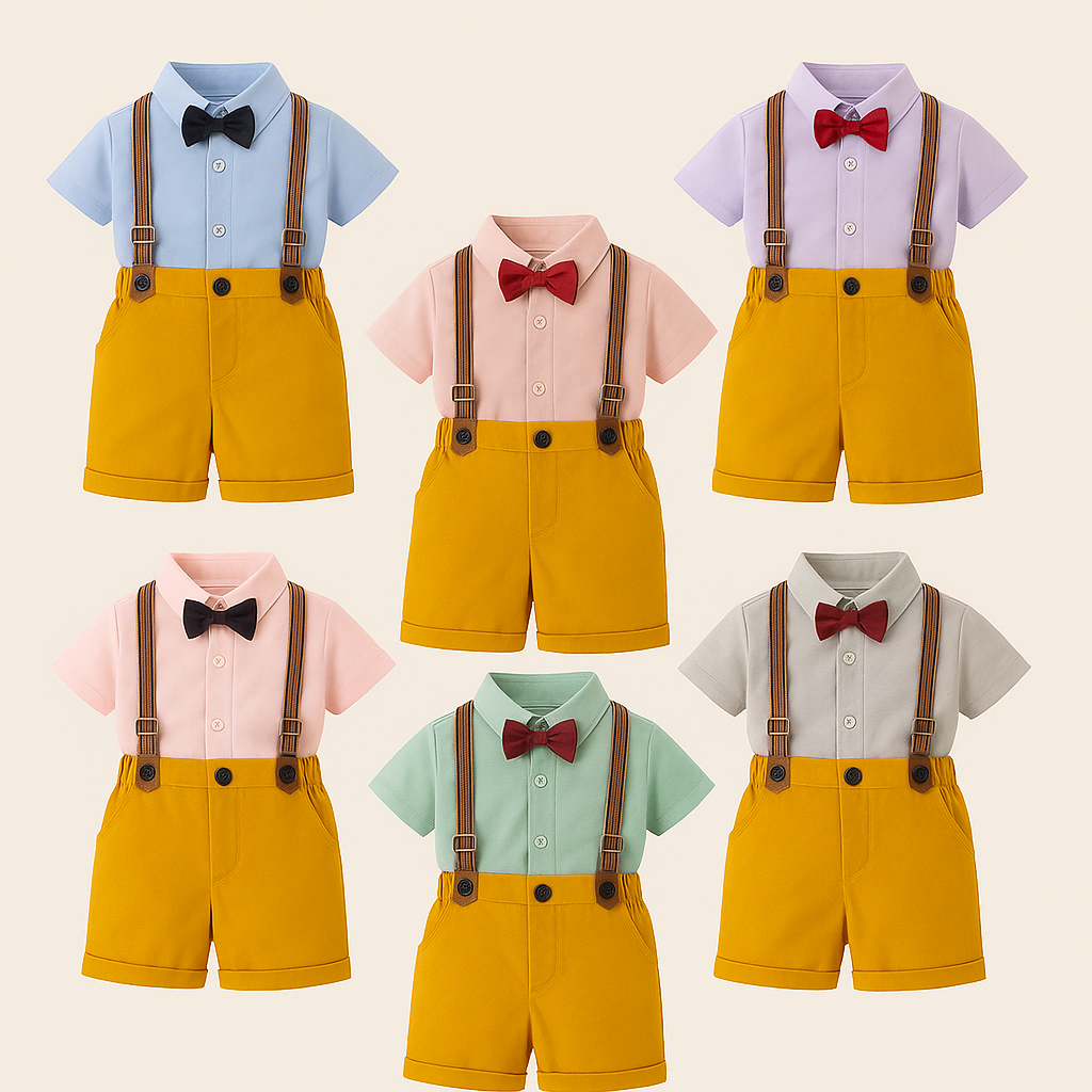 Colorful Classic Boy 4pcs Outfit