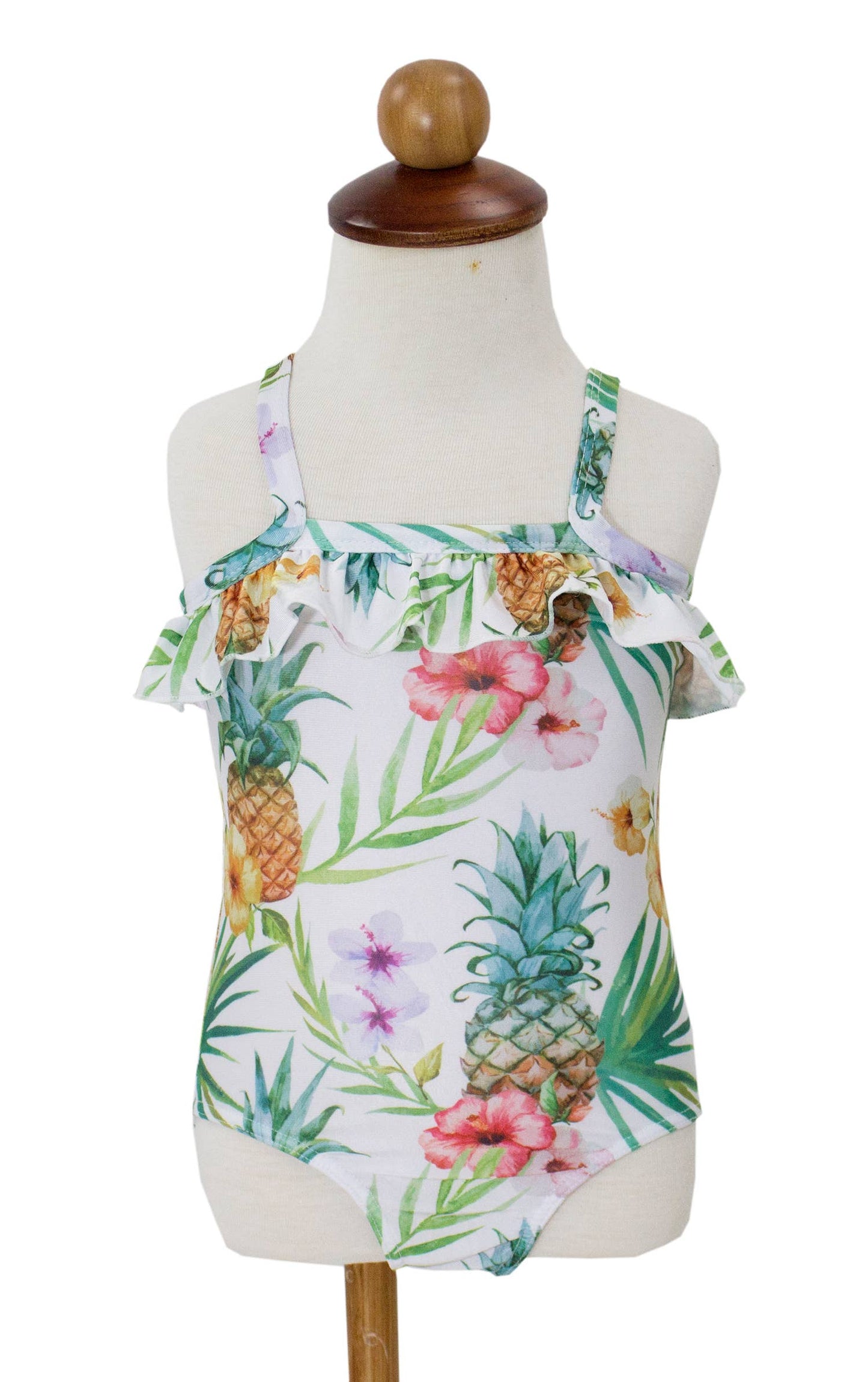 Tropical Flamingo One-Piece Girl Swimsuit