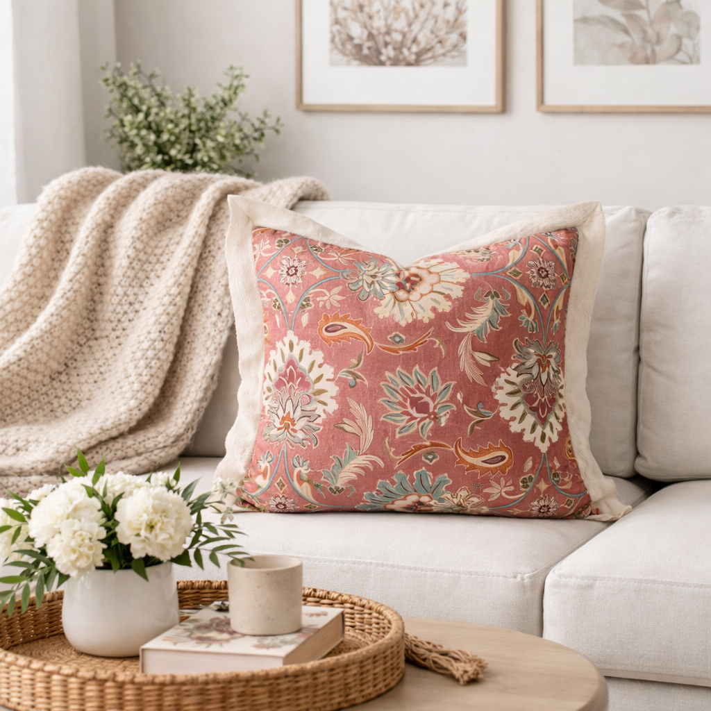 Rust Medallion Double-Sided 18" Throw Pillow