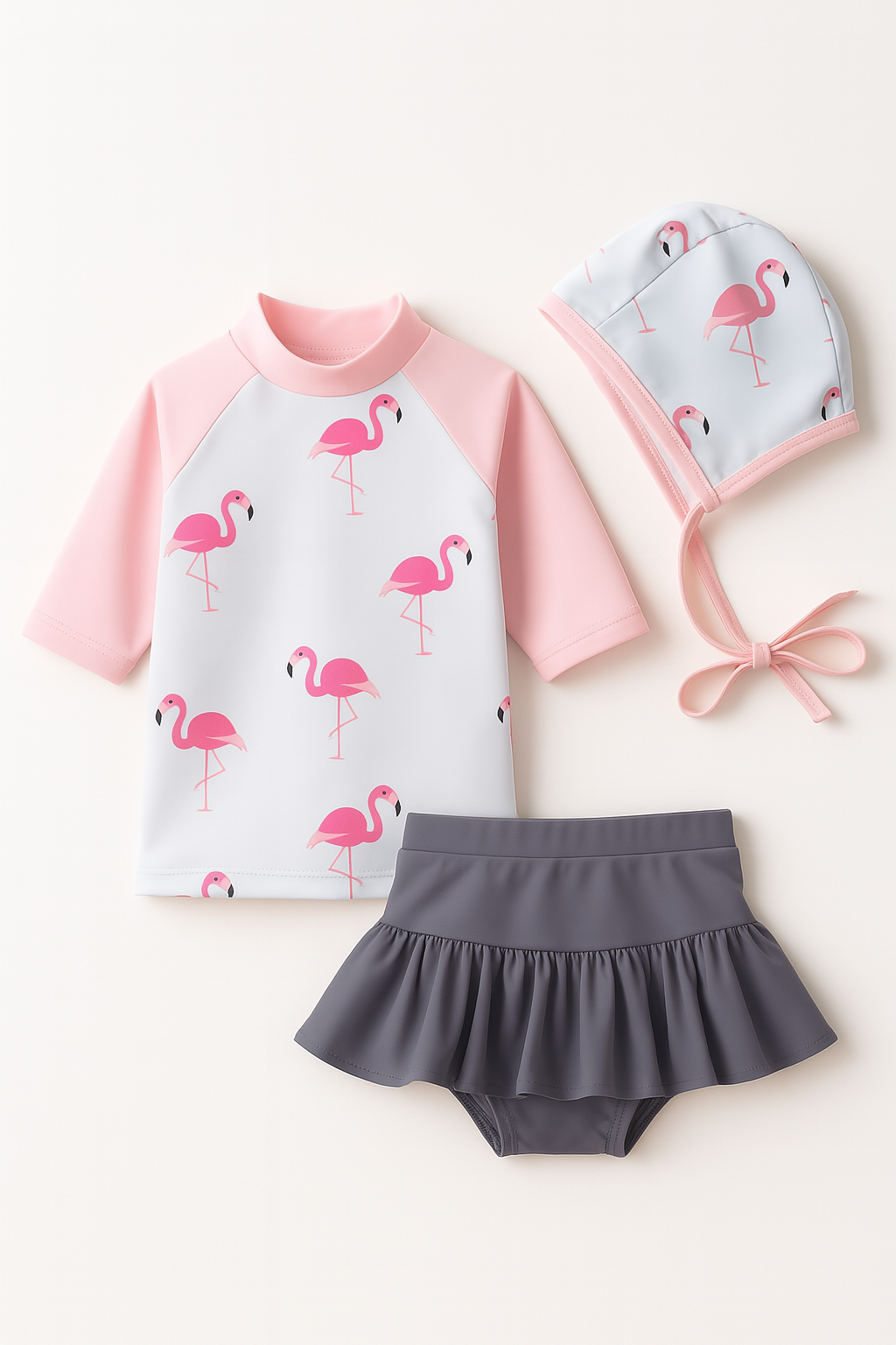 Flamingo 3pcs Girl Swimwear Set
